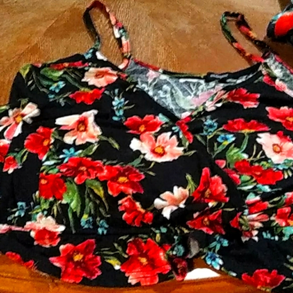 A cropped tank top